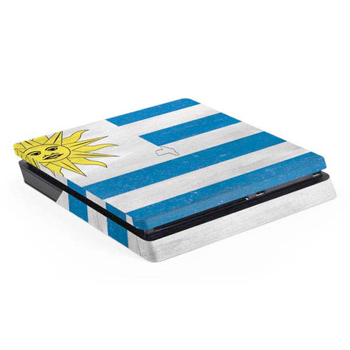 Uraguay Flag Distressed PlayStation PS4 Skins